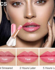 evpct 2Pcs Peach Tinted Lip Balms PH Lip Color Changing Lipstick Balm Stain Gift Set Queen for Women Girls Korean Mood Long Lasting Color Change Light Pink Lipstick Lip Tint Makeup Lip Plumper Gloss