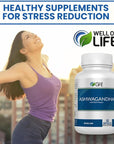Well of Life: Organic Ashwagandha 650mg + Black Extract 60 Veg Capsules: Enhanced Sleep & Well-Being. Adrenal Health Support. Non-GMO, GMP Certified. Made in USA.