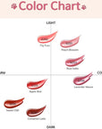 Chewy Lip Glaze, High Shine Lip Gloss, Korean Beauty (GZ02 Fig Fuzz, 3.5 grams)