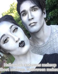 Go Ho Light Grey Face Body Paint Stick,Easily Washable Formula Gray Face Paint Stick,Non-toxic Full-coverage Cream Grey Body Paint for Adults Children Halloween Skull Zombie Goth Cosplay SFX Makeup