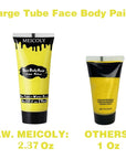 MEICOLY Yellow Face Body Paint,2.37Oz Large Tube Water Based Washable Body Paint,Yellow Face Paint for Halloween Lion Tiger Cosplay Makeup,Professional Face Painting for Adults Kids