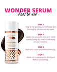 SkinnyTan Tan and Tone Wonder Serum Express - Hydrating Serum with Anti-Aging Q10, Aloe Vera, and Vitamin E - 1 Hour Express - 4.9 oz