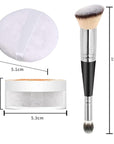 2PCS Loose Face Powder, Oil Control Minimizes Pores (01# Translucent) 8g