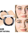 Waterproof Full Coverage Concealer with Primer Sponge Set, Color: 3.5-MEDIUM)
