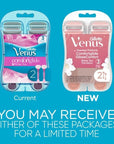 Gillette Venus ComfortGlide Disposable Razors for Women, 2 Count, White Tea Scented Moisture Bars for a Smooth Shave (Pack of 2)