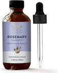 Rosemary Oil for Hair Growth | 100% Pure and Natural Rosemary Essential Oil | for Lotion Diffuser Skin & Hair | 3.38 fl. Oz