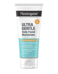 Neutrogena Ultra Gentle Daily Facial Moisturizer with SPF 30 Sunscreen with CICA, Lightweight Face Lotion with Broad Spectrum SPF 30 for Normal to Sensitive Skin, Fragrance-Free, 3.4 fl. oz