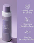 I'm from Black Rice Toner for Oily Skin, Lightweight, Niacinamide, Panthenol, Glass Skin, Fragrance Free, Korean Skin Care, 150ml, 5.07 fl.oz