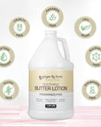 Ginger Lily Farms Club & Fitness Soothing Butter Lotion for Dry Skin, 100% Vegan & Cruelty-Free, Fragrance Free, 1 Gallon (128 fl oz) Refill