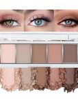 AMY'S DIARY Matte Nude Brown Beige Eye Shadow Palette Makeup, Natural Tones Eyeshadow Palette Nude Taupe Eye Shadows, for Woman Long Lasting Delanci bronzed mocha palette (#02)