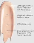 Organic Aloe-Based LUX Liquid Foundation, Natural Vegan Gluten-Free