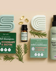 Kitsch Rosemary Oil for Hair Growth – Hair Oil with Biotin, Castor & Jojoba – Pre-Wash Scalp Oil for Hair Care – Lavender Scent – 10mL