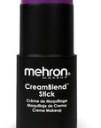 Mehron Makeup CreamBlend Stick | Face Paint, Body Paint, & Foundation Cream Makeup | Perfect for Halloween .75 oz (PURPLE)