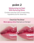 ETUDE Glow Fixing Tint #7 Cold Fuchia | Non-Sticky Glossy Shine Lip Stain | Fills up with Comfortable Moisture | Tints for Dry Lips