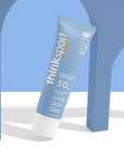 Thinksport Mineral Sunscreen, SPF 50 Clear Zinc Oxide Sunscreen, 3 Fl Oz, Natural, Water Resistant, Reef Safe, Broad Spectrum UVA/UVB Sun Screen for Sun Protection, Travel Size