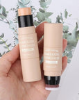 3 Pcs Contour Highlighter Blush Sticks with Brush,