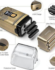 T-Blade Hair Trimmers & Electric Shavers for Men Foil Shaver Beard Trimmer Men's Grooming Kit with Triple Blades Cordless