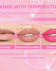 Magic Color Changing Lip Oil, Moisturizing Lip CareNon-Sticky Tinted Glitter Lip Glow Oil for Dry Lips Lip Care.(Color Changing Lip Oil)