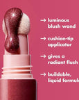 e.l.f. Halo Glow Blush Beauty Wand, Liquid Blush Go Cocoa