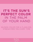 Jergens SOL Self Tanner Applicator Mitt, Flawless, Streak-free Tanning Blender Glove, Sunless Tanning, Reusable Tanning Mitt Protects Hands, All Skin Tone