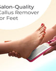 Microplane Colossal Foot File Scraper - The Original Stainless Steel Foot Rasp, Dead Skin/Callus Remover for Feet, Gentle Foot Scrubber, Pedicure Tools for Salon-Quality Foot Care, Pink