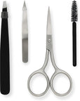 Amazon Basics 4 Piece Brow Kit, black