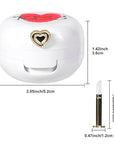 2 Pack Lip Balm Containers,Plastic Portable