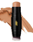 Black Radiance Color Perfect Foundation Stick with Soft Brush Applicator Duo – Buildable, Blendable Versatile Pigment-Rich Formula - Bronze Glow