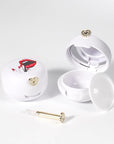 2 Pack Lip Balm Containers,Plastic Portable