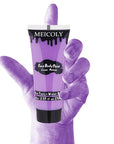 MEICOLY Cream Light Purple Face Body Paint,2.37Oz Large Tube Water Based Full Body Paint for Adults and Kids,Lavender Violet Face Paint for Halloween Stage SFX Special Effects Ursula Cosplay Makeup