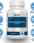 Well of Life: Organic Ashwagandha 650mg + Black Extract 60 Veg Capsules: Enhanced Sleep & Well-Being. Adrenal Health Support. Non-GMO, GMP Certified. Made in USA.