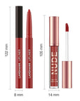 LANGMANNI 4pcs Matte Lipstick with Lipliners Durable Makeup Set,Long-Lasting Non-Stick Cup Not Fade Waterproof Pigmented Velvet Lipgloss Kit Beauty Cosmetics Makeup Gift for Girls(#9+10+11+12)