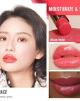 Oulac Moisturizing Shine Lipstick For Women Christmas Set 3PCS, 2 in 1 Tinted Lip Balm for Winter, Hydrated Juicy and Glossy Lip Color for Dry, Cracked and Chapped Lips, Vegan 01+04+08