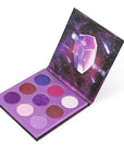 docolor Eyeshadow Palette 9 Colors Gemstone Shadow Palette Highly Pigmented Mattes Shimmers Smokey Glitter Cream Colorful Powder Blendable Long Lasting Waterproof Makeup Palette-Purple