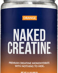Naked Pure Micronized Orange Creatine Monohydrate - 36 Servings - 500 Grams, 1.1Lb Bulk, Vegan, Non-GMO, Gluten Free, Soy Free. Aid Strength Gains, No Artificial Ingredients Creatine