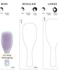 Tangle Teezer Ultimate Detangler Hairbrush, Eliminates Knots & Reduces Breakage, Mini Hair Brush for Travel, Small Hands & All Hair Types, Wisteria Leaf