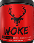 Bucked Up - Woke - HIGH STIM Pre Workout - Best Tasting - Focus Nootropic, Pump, Strength and Growth, 30 Servings (Blood Raz)