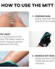 Dermasuri - Deep Exfoliating Glove - Korean Exfoliating Mitt - Body Scrubber for Shower - Buffs Dry & Dead Skin - Keratosis Pilaris Treatment Scrub - Stocking Stuffer Gifts for Women & Men - Teal Mitt
