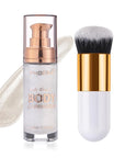 Body Shimmer Oil, Waterproof Long Lasting Moisturizing Bronze Platinum #05) 1oz