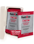 CoreTex Sun X 30+ SPF Broad Spectrum Sunscreen Packets w/Carrying Case - Pack of 10 Paraben, Oxybenzone, Octinoxate, & Oil Free Sunscreen - No White Cast and Water Resistant up to 80 Minutes