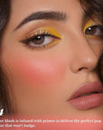 Single Coral Orange Matte Blush for Cheeks Face Blushes Makeup Palette, Rose Bean Monochrome Cream Blushes Palette Makeup for Older Women, Natural Pigmented Paleta de coral anaranjado monocromática 04
