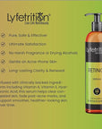 Retinol Acne Serum by Lyfetrition, Infused with Hyaluronic Acid and Vitamin C, Pomegranate & Green Tea,Face toner, Reduce Wrinkles, Pores and Fine Lines, Moisturize & Supple Skin, (12 FL oz)