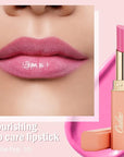 Oulac Pink Lipstick Moisturizing Shine Lipstick - Moisturizing Lip Stick Glossy Tinted Lip Balm, Sheer Shine Juicy Finish, Lightweight and Hydrating Formula for Dry Lip Care, Vegan 2.2g/0.07oz (06)
