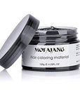 Hair Wax Color, Black, Hair Wax Dye Hair Styling Clay 4.23 oz - Easy Washout Black Hair Color Wax for Halloween Party, Cosplay