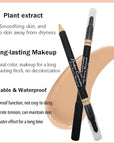 AKARY Concealer Pencil, 2 in 1 Dual-Sided Full (#4 Wheat-colored)