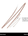 Morphe Micro Dual Eyebrow Pencil - Dual-Ended Brow Pencil Featuring a Retractable, Ultra-Precise, Pointed Tip - Richly Pigmented, Smooth-Gliding, Long-Lasting Wax Formula - Biscotti (0.003 oz)