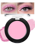 Monochrome Matte Eyeshadow Makeup Palette, Highly Pigmented Peach Pink Eyeshadow Palette, Matte Pressed Powder Eye shadow Makeup, Single Vegan Eye Shadow, Daily Evening Women Girls Eyeshadow Gift 02