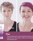 Four Reasons Color Mask - Plum - (27 Colors) Toning Treatment, Color Depositing Conditioner, Tone & Enhance Color-Treated Hair - Semi Permanent Hair Dye, Vegan and Cruelty-Free, 6.76 fl oz