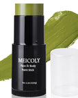 MEICOLY Light Green Face Body Paint Stick(1.06 Oz),Elphaba Green Face Paint,Disgust Goblin Witch Face Makeup,Hunting Camo Gamora,Christmas Makeup Stocking Stuffers,Ogre Green
