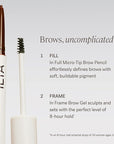 ILIA - In Full Micro-Tip Brow Pencil | Non-Toxic, Vegan, Cruelty-Free, Clean Makeup (Dark Brown)